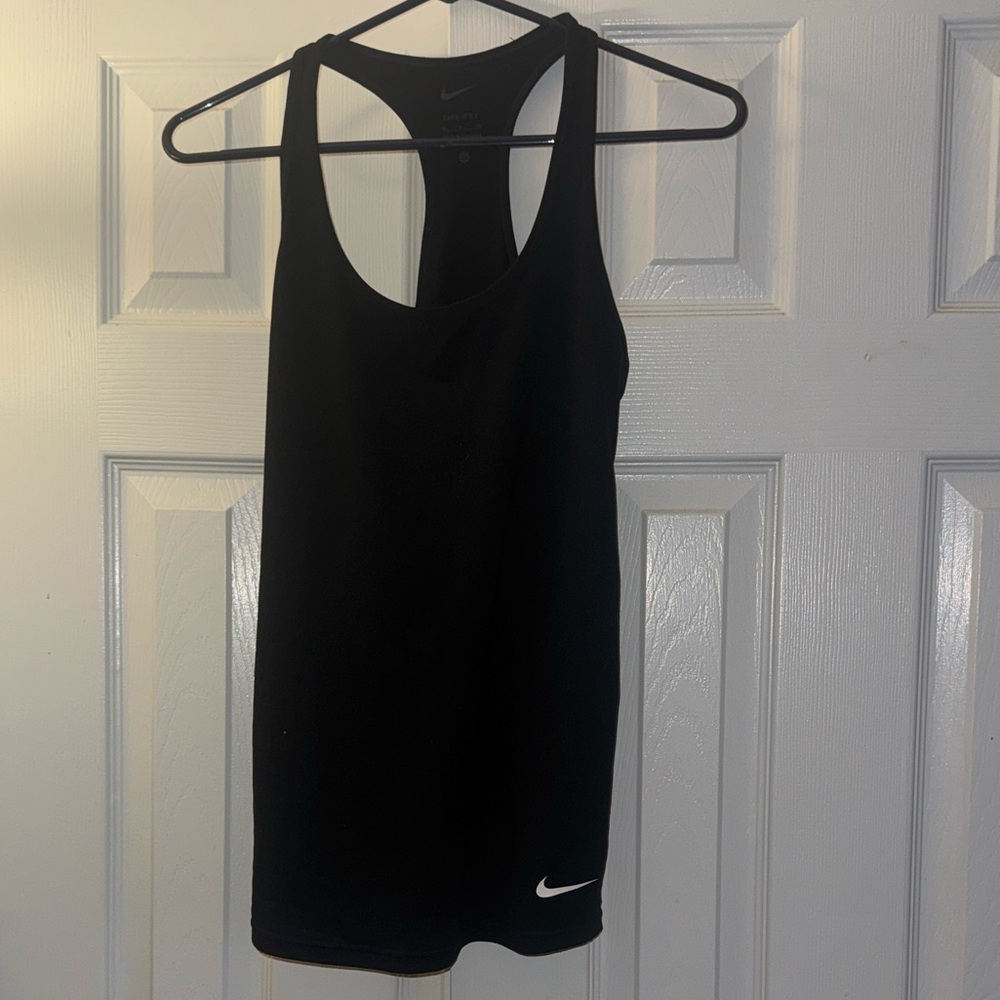 Nike Women's Black Dri-FIT Racerback Tank size  small EUC